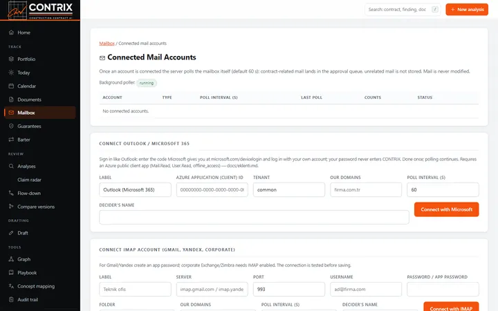 Connected accounts