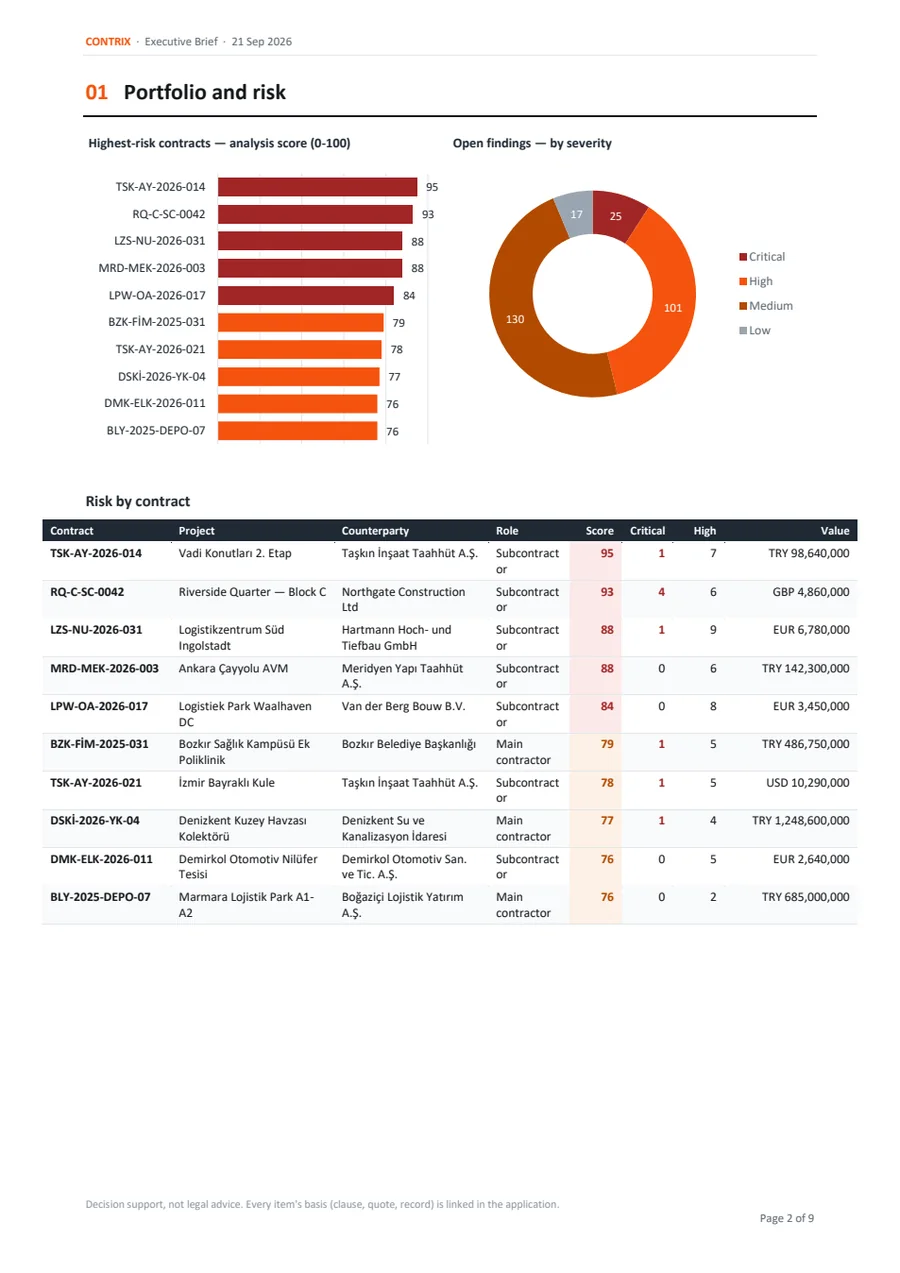 Executive brief portfolio
